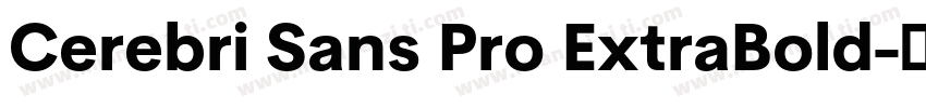 Cerebri Sans Pro ExtraBold字体转换